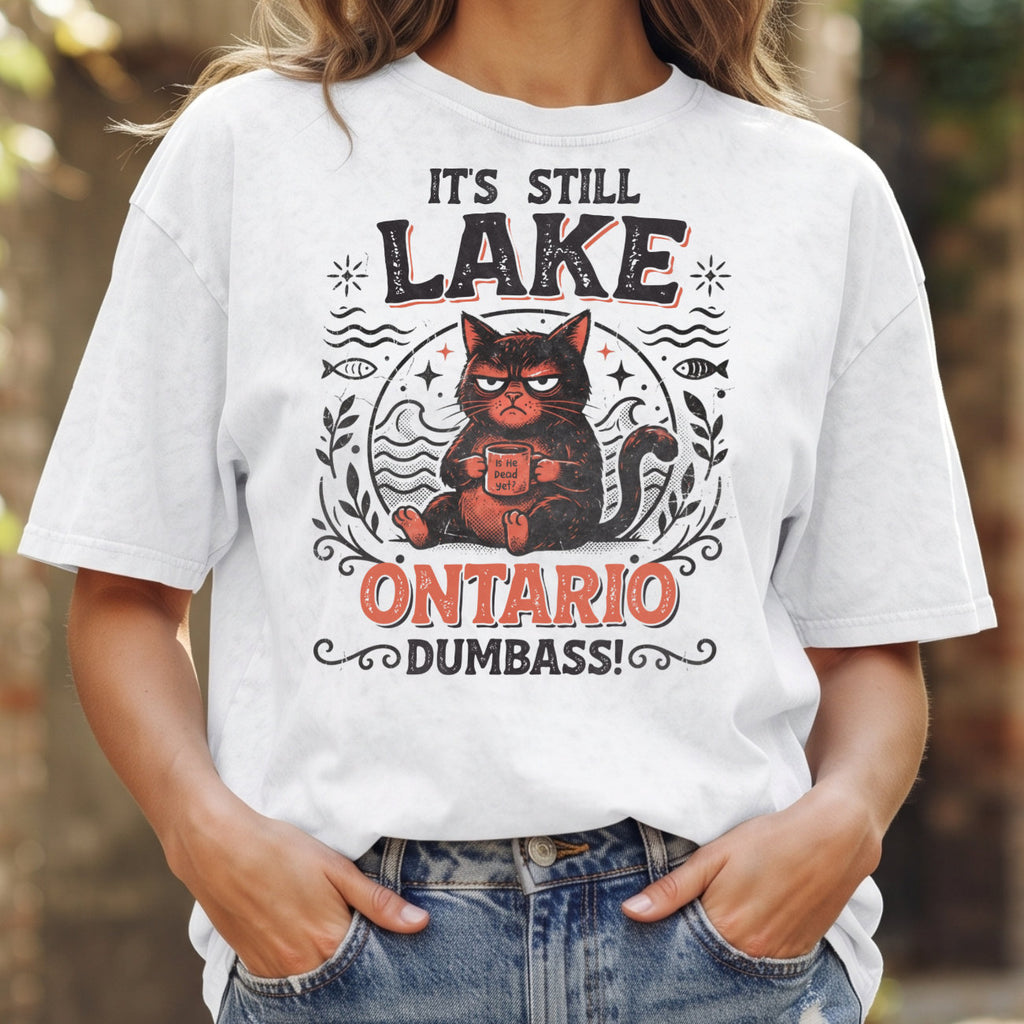 Its Still Lake On Ontario Unisex Cotton T-shirt- Lake Of Shining of Waters Tee PB100926-8