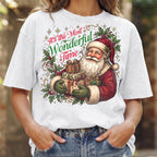 Its The Most Wonderful Time Santa Christmas T-Shirt, Holiday Top