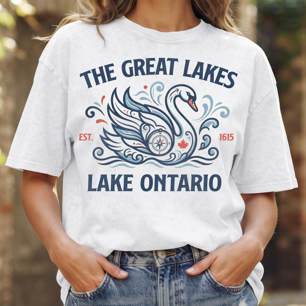 Lake Ontario Unisex Cotton T-shirt- Lake Of Shining of Waters Tee PB100926-7