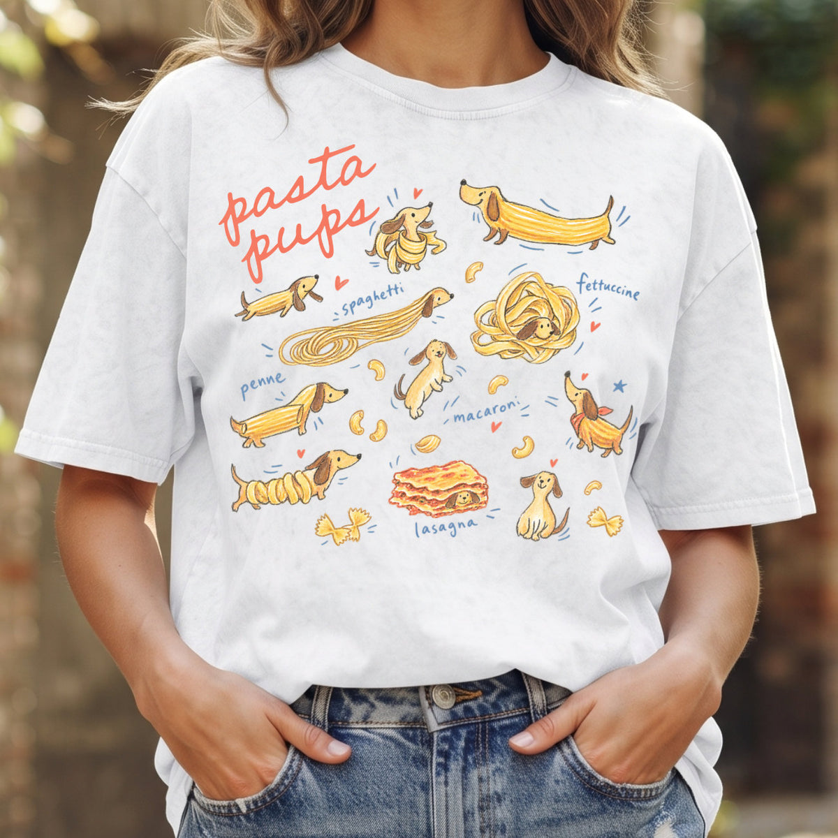 Pasta Pups Shirt – Funny Dachshund T-Shirt V2 (PB092226-1)
