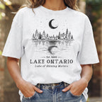 Lake Ontario Unisex Cotton T-shirt- Lake Of Shining of Waters Tee PB100926-2