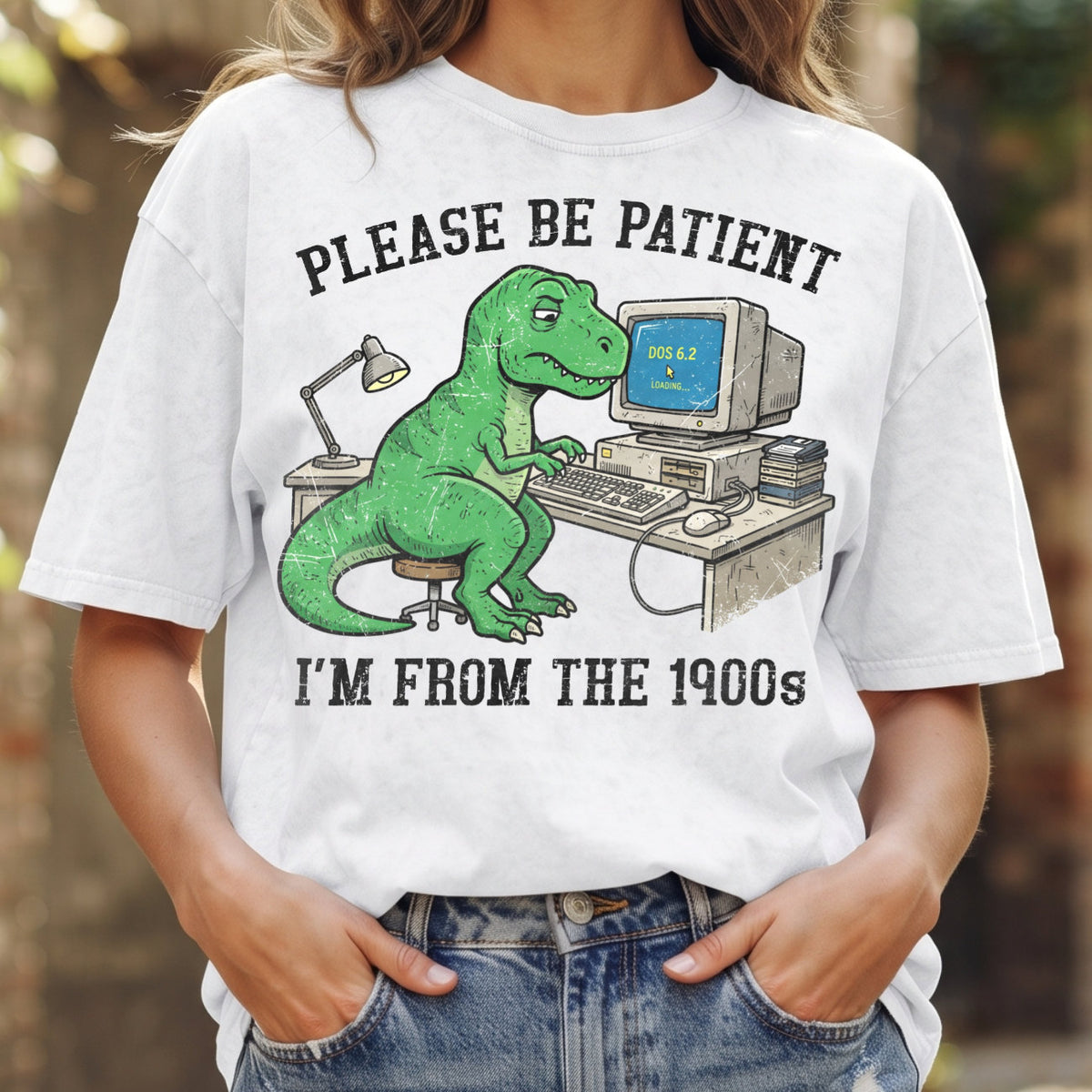 Please Be Patient With Me 1900s Cotton T-Shirt, Funny Vintage Shirt  (PB101926-3)