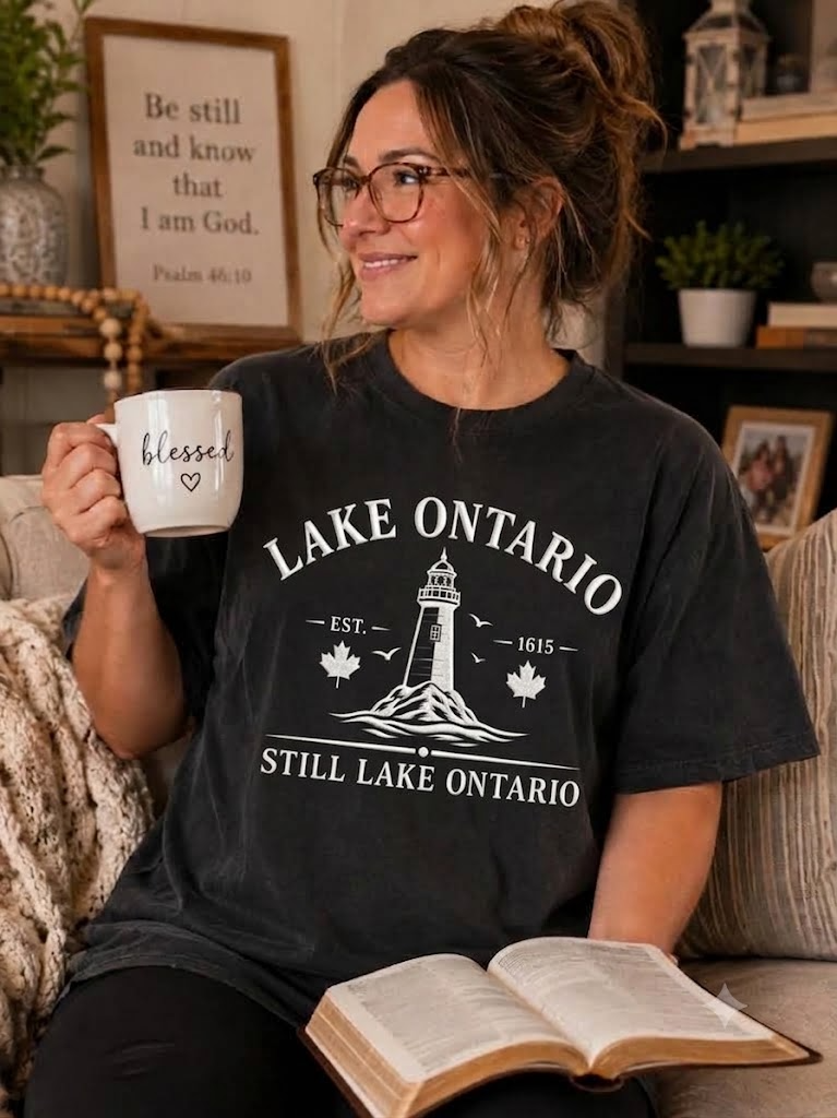 Lake Ontario Est 1615 Cotton T Shirt