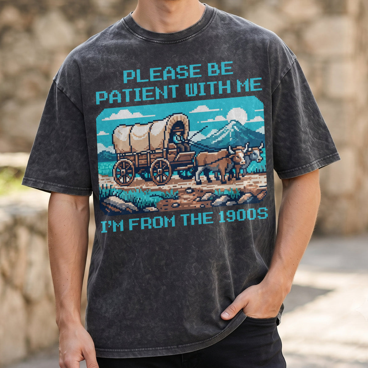 Please Be Patient With Me 1900s Cotton T-Shirt, Funny Vintage Shirt  (PB101926-5)