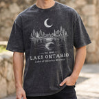 Lake Ontario Unisex Cotton T-shirt- Lake Of Shining of Waters Tee PB100926-2