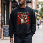 Merry Christmas Raccoon Sweatshirt, Cute Winter Holiday Shirt