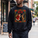 Santa Boop Reindeer Christmas Sweatshirt, Xmas Holiday Sweatshirt