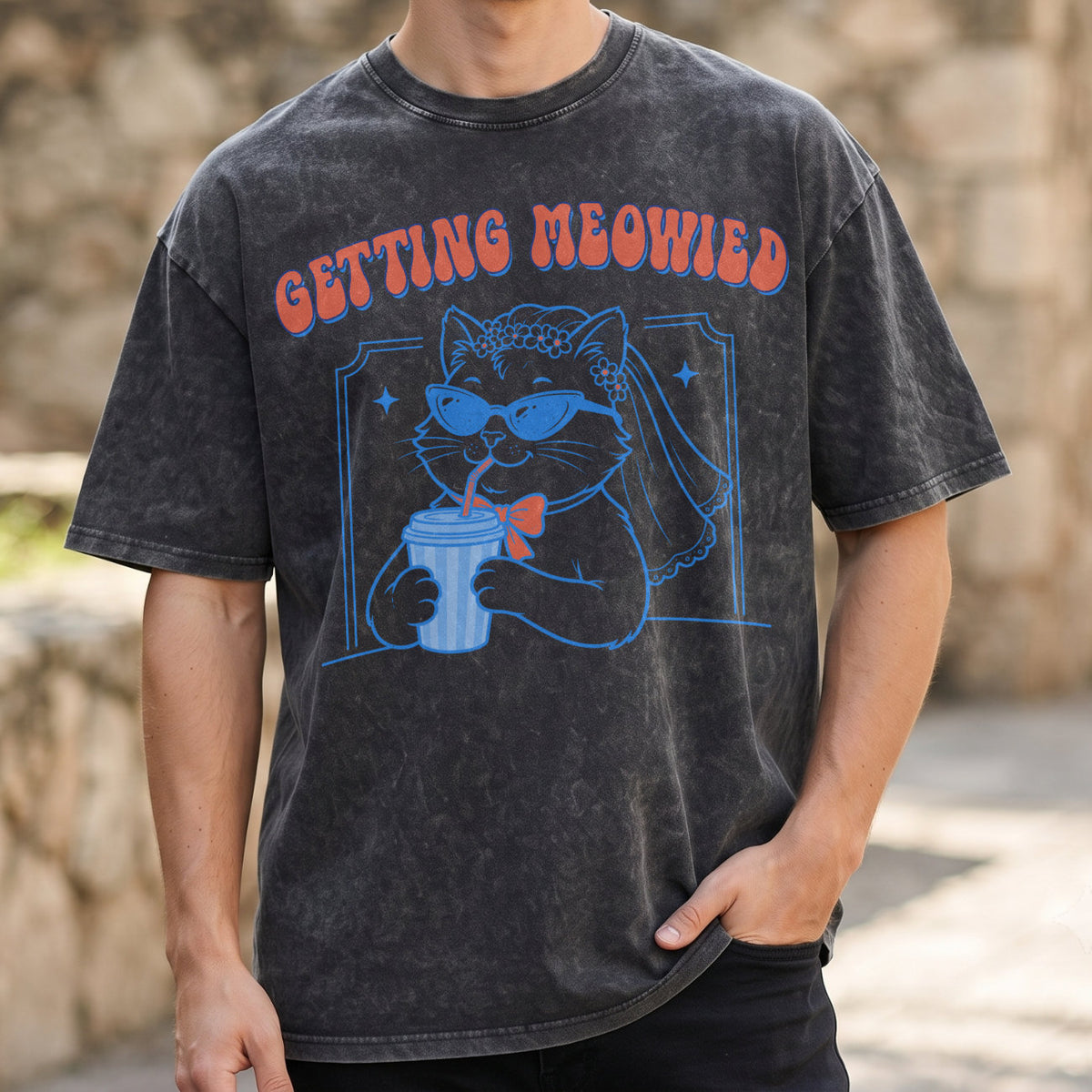 Getting Meowied Shirt, Funny Cat Bride Tee