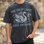 Lake Ontario Unisex Cotton T-shirt- Lake Of Shining of Waters Tee PB100926-7