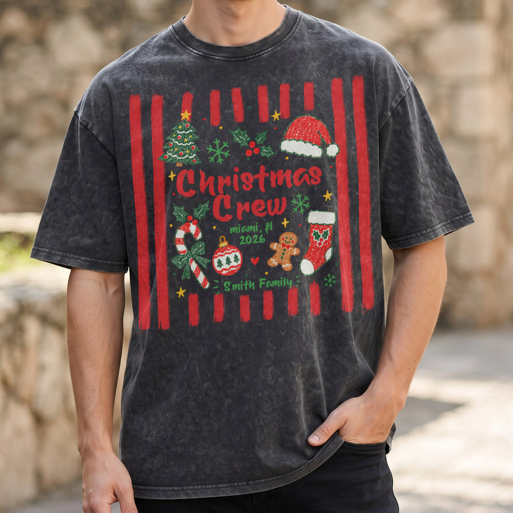Christmas Crew Smith Family Matching Christmas T-Shirt, Top