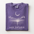 Lake Ontario Unisex Cotton T-shirt- Lake Of Shining of Waters Tee