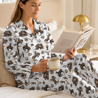 Vintage Western Cowboy Cotton Jersey Pajamas | Rodeo Cowgirl Short & Long Sleepwear Set