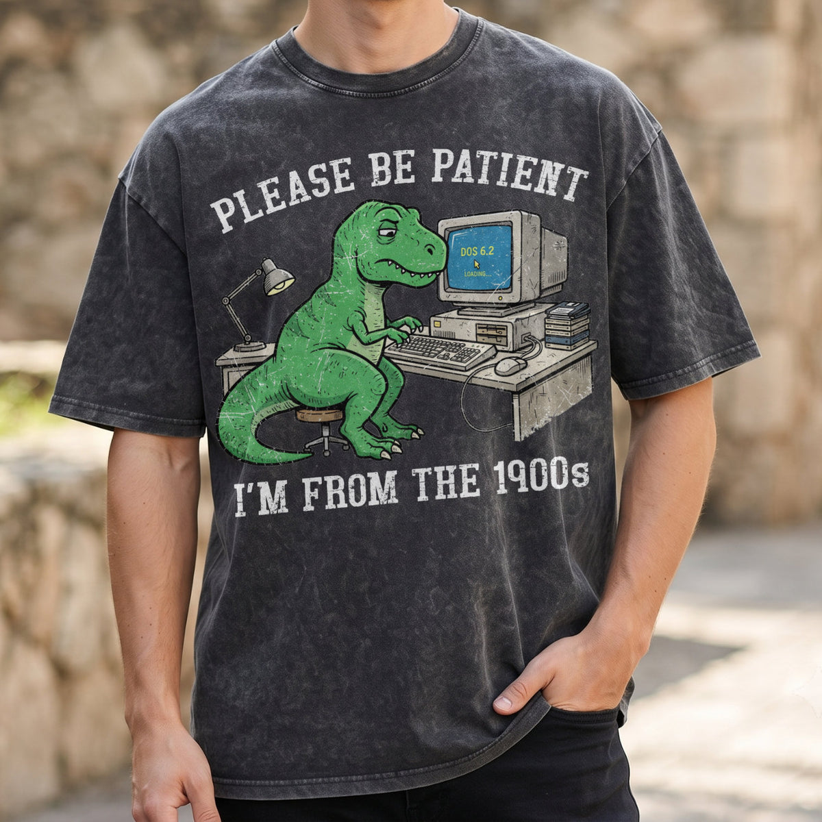 Please Be Patient With Me 1900s Cotton T-Shirt, Funny Vintage Shirt  (PB101926-3)
