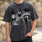 Trash Panda Night Crew Shirt, Funny Raccoon Opossum Skunk Tee