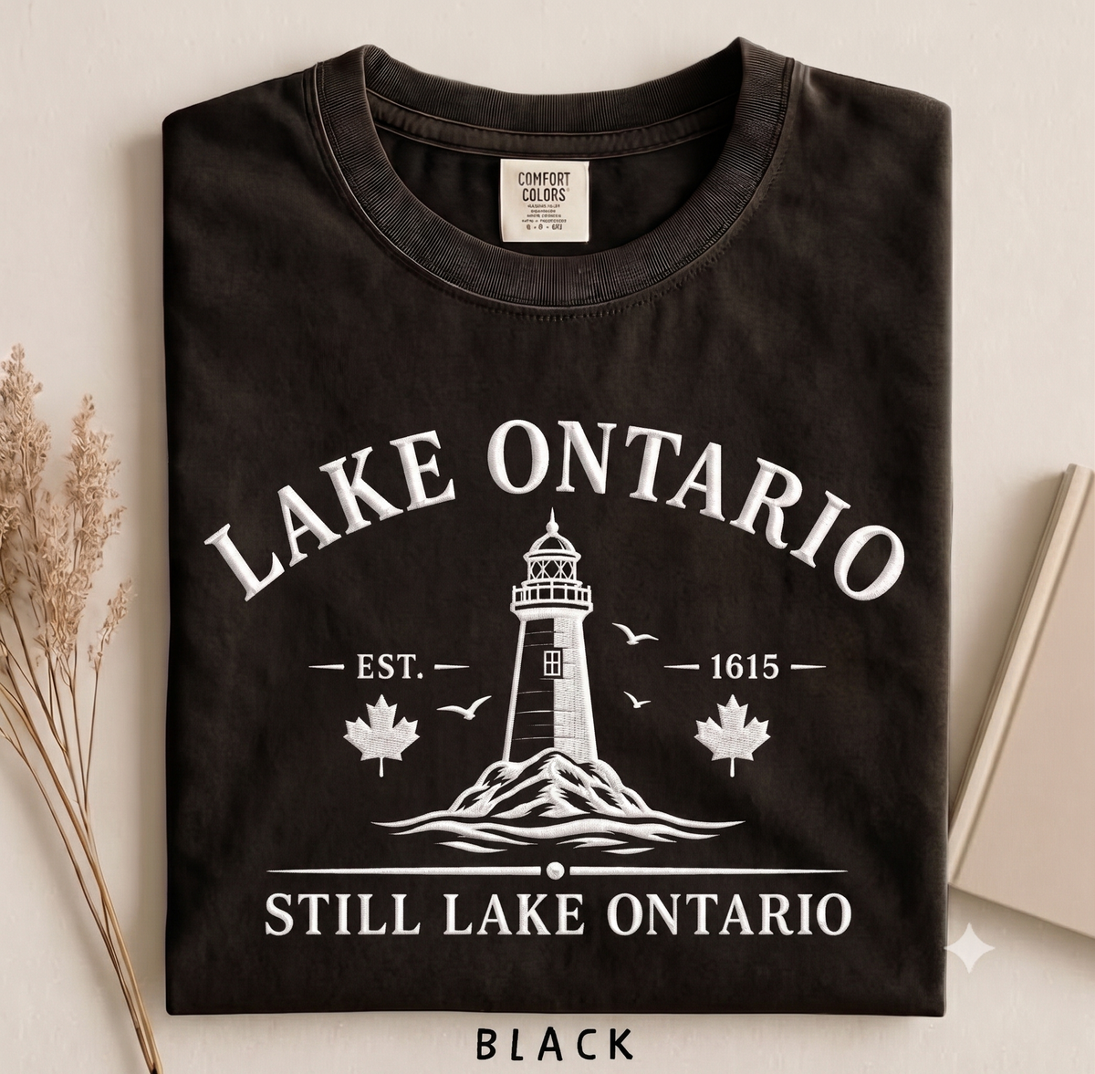 Lake Ontario Est 1615 Cotton T Shirt
