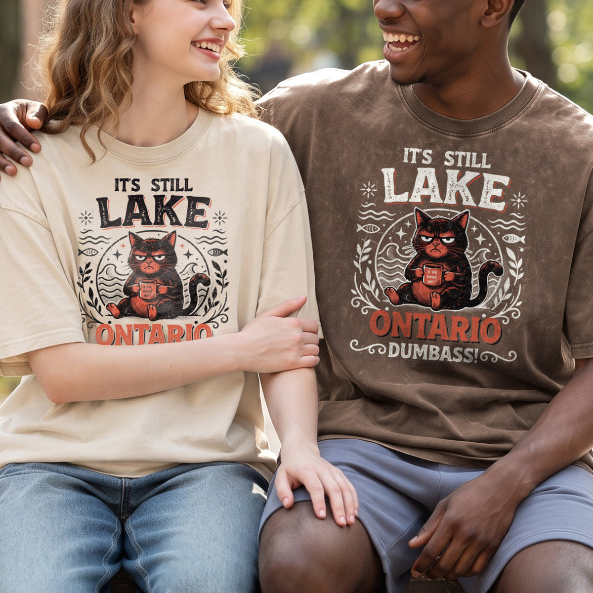 Its Still Lake On Ontario Unisex Cotton T-shirt- Lake Of Shining of Waters Tee PB100926-8