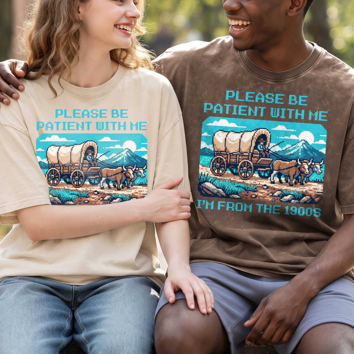 Please Be Patient With Me 1900s Cotton T-Shirt, Funny Vintage Shirt  (PB101926-5)