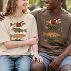 Christmas Fish T-Shirt, Funny Holiday Fishing Shirt, Xmas Top