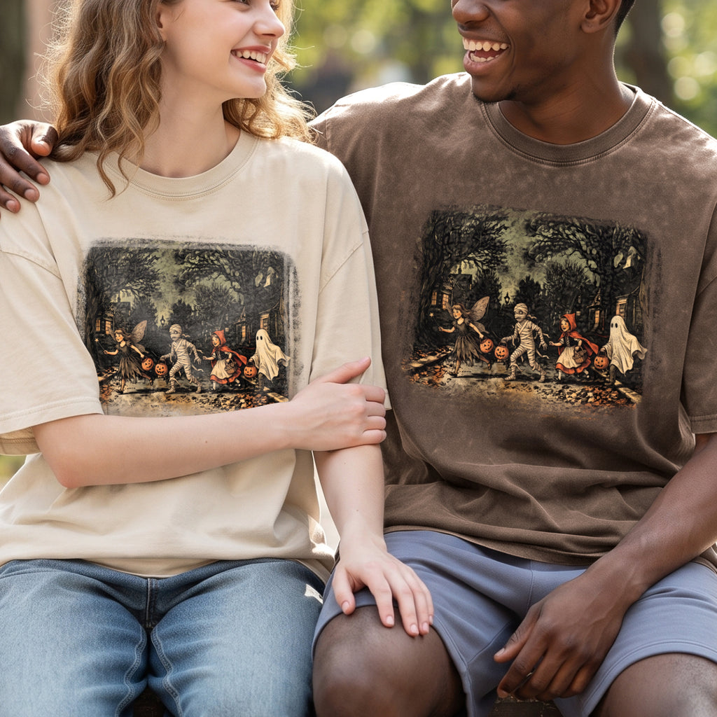 Vintage Trick or Treat Halloween Shirt (PB091826-4)