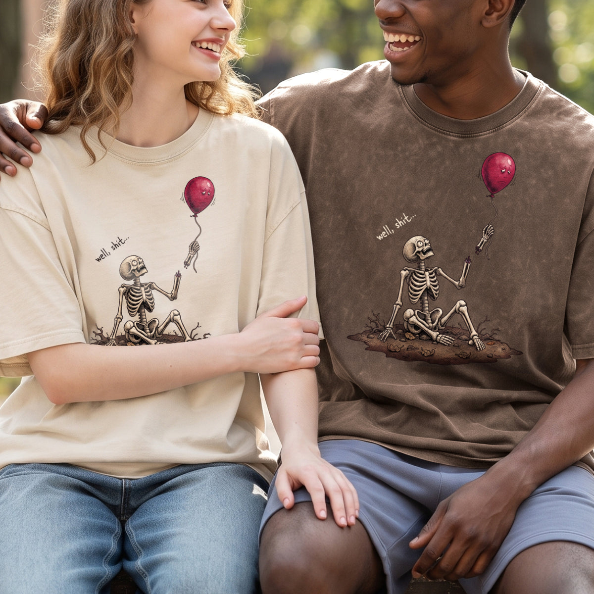Well, Sh!t !! - Halloween Cotton Shirt (PB091826-6)