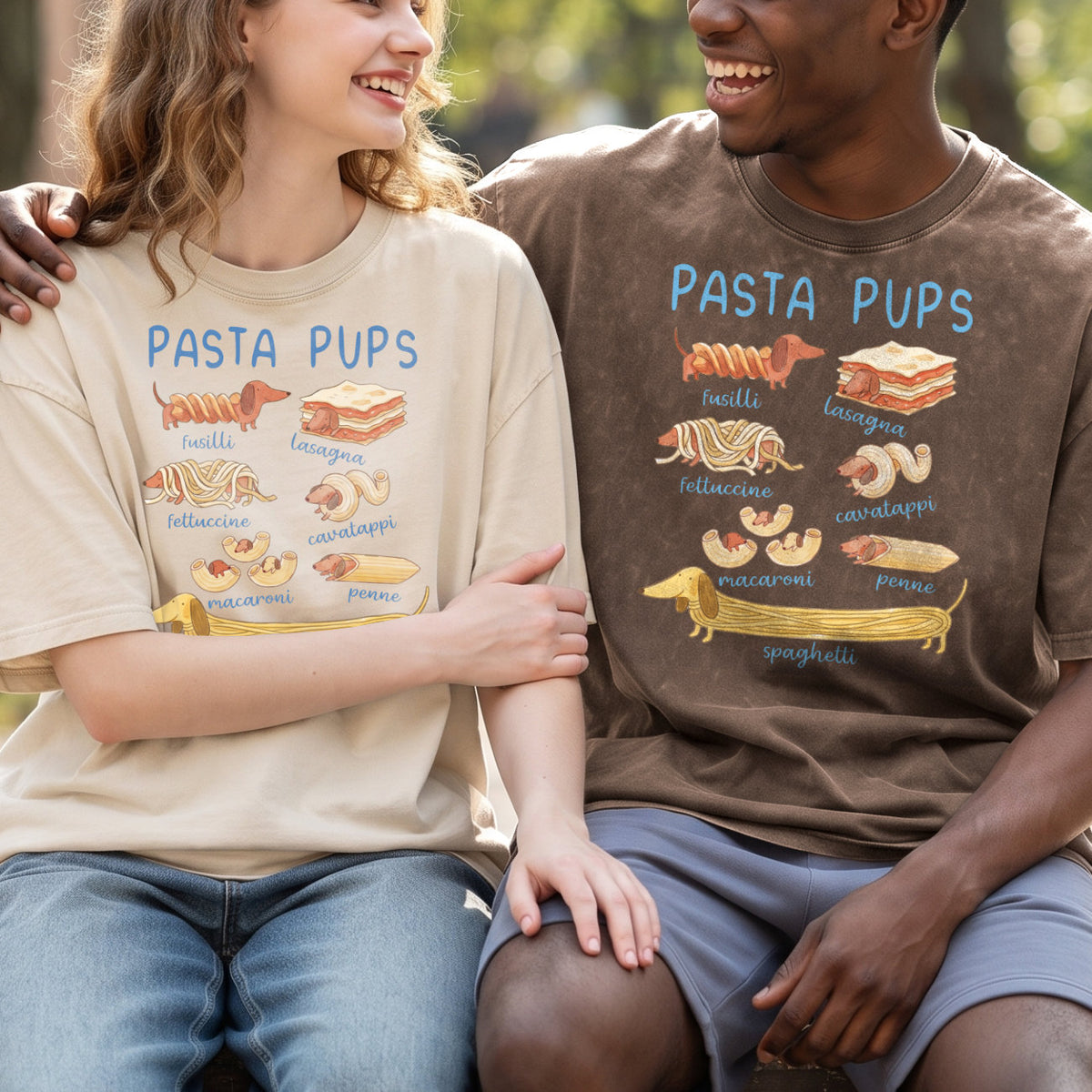 Pasta Pups Shirt – Funny Dachshund T-Shirt (PB092226-4)