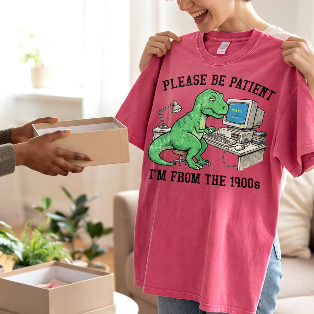 Please Be Patient With Me 1900s Cotton T-Shirt, Funny Vintage Shirt  (PB101926-3)