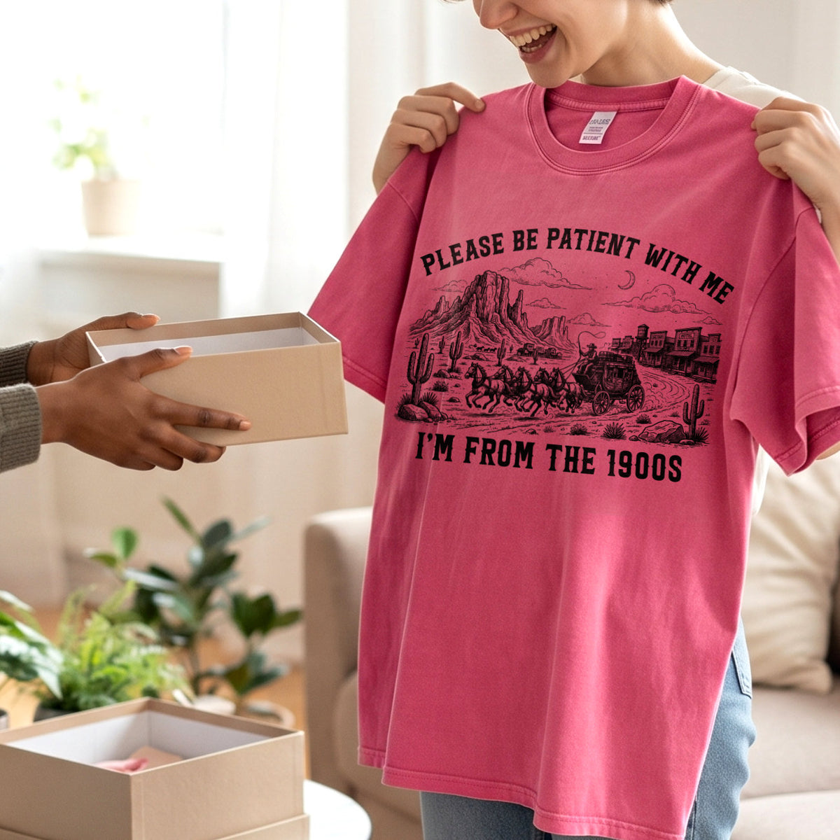 Please Be Patient With Me 1900s T-Shirt, Funny Vintage Shirt  (PB101926-2)