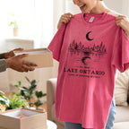 Lake Ontario Unisex Cotton T-shirt- Lake Of Shining of Waters Tee PB100926-2
