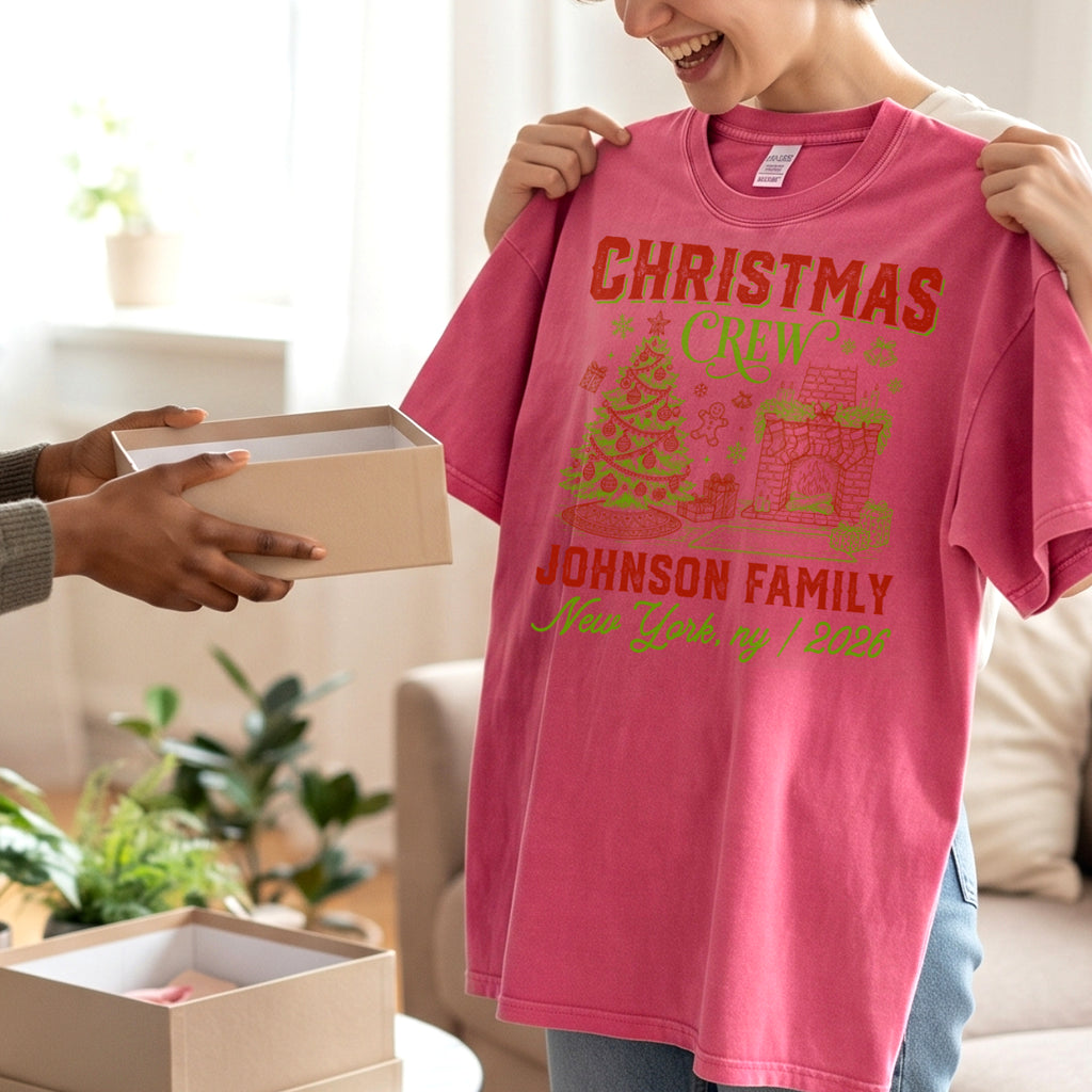 Christmas Crew Johnson Family Matching Christmas T-Shirt, Top