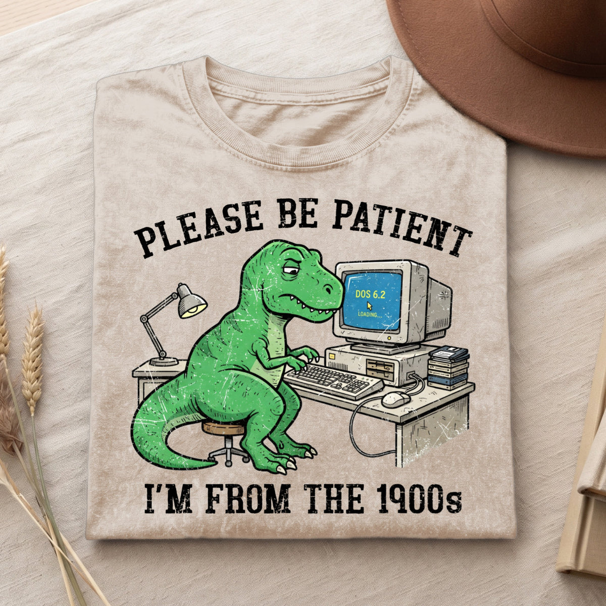 Please Be Patient With Me 1900s Cotton T-Shirt, Funny Vintage Shirt  (PB101926-3)
