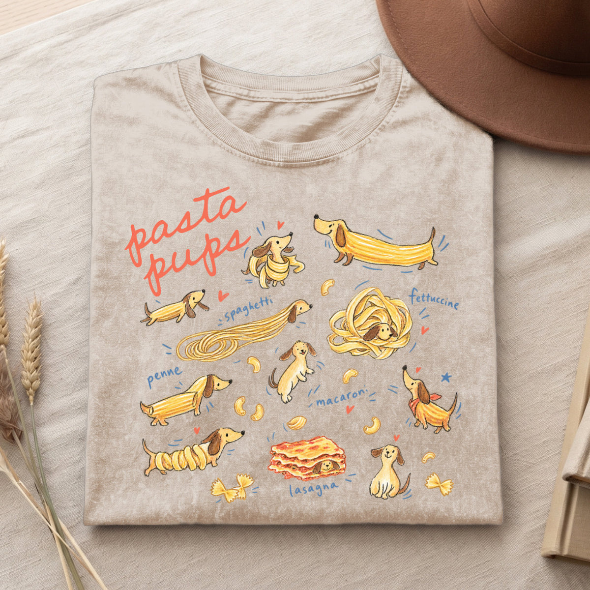 Pasta Pups Shirt – Funny Dachshund T-Shirt V2 (PB092226-1)