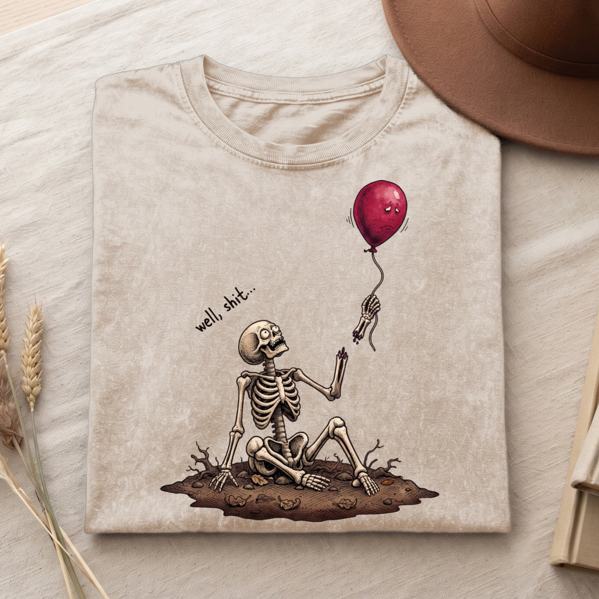 Well, Sh!t !! - Halloween Cotton Shirt (PB091826-6)