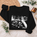 Gangster Cats in Car Sweatshirt, Funny Cat Retro Graphic Top