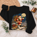 Vintage Santa Christmas Sweatshirt, Xmas Holiday Gift Sweatshirt