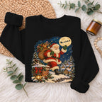 Vintage Santa Christmas Sweatshirt, Xmas Holiday Gift Sweatshirt