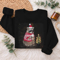 Christmas Raccoon Sweatshirt, Funny Holiday Raccoon Sweater, Xmas