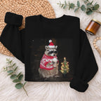 Christmas Raccoon Sweatshirt, Funny Holiday Raccoon Sweater, Xmas