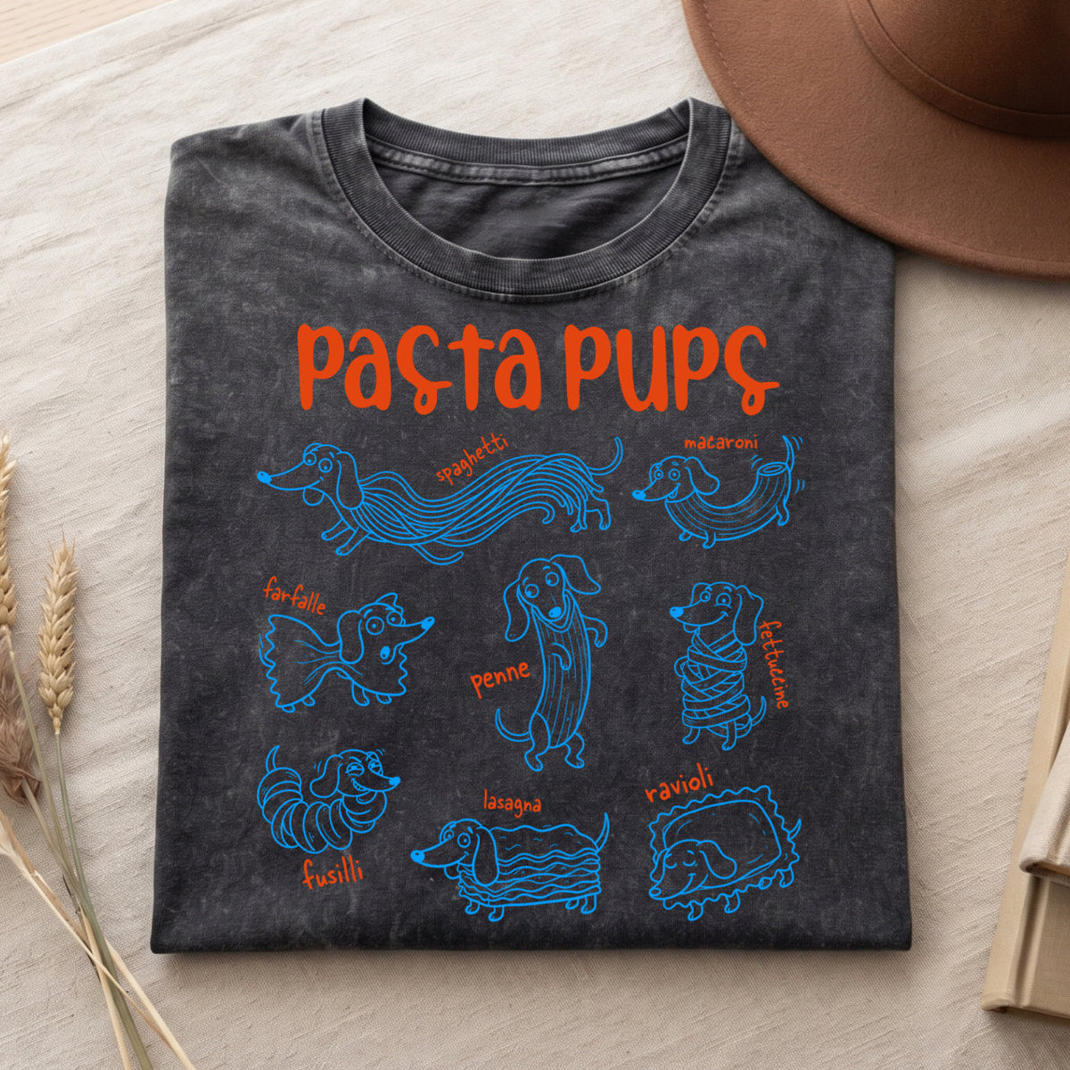 Pasta Pups Shirt – Funny Dachshund T-Shirt V2 (PB092226-2)