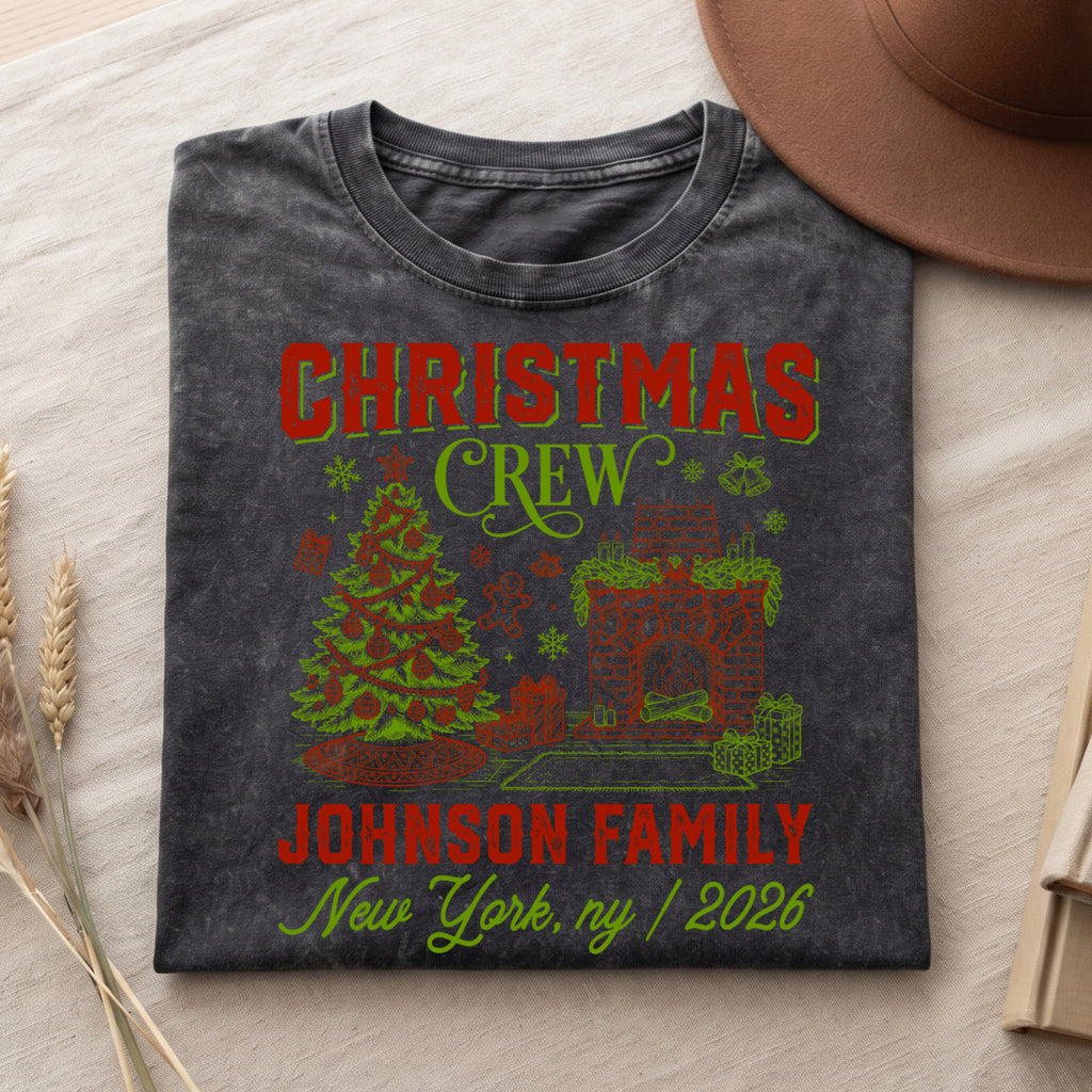 Christmas Crew Johnson Family Matching Christmas T-Shirt, Top