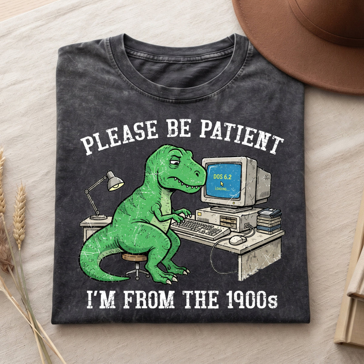 Please Be Patient With Me 1900s Cotton T-Shirt, Funny Vintage Shirt  (PB101926-3)
