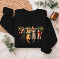Hanging Cats Christmas Sweatshirt, Cute Kitty Holiday Sweater, Xmas