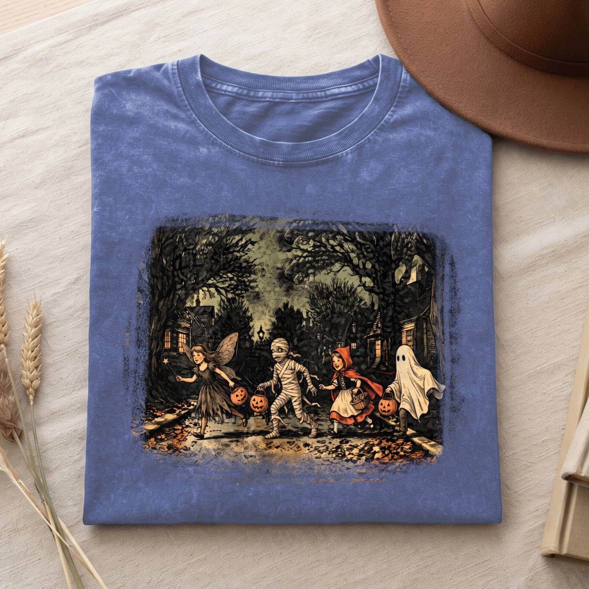 Vintage Trick or Treat Halloween Shirt (PB091826-4)