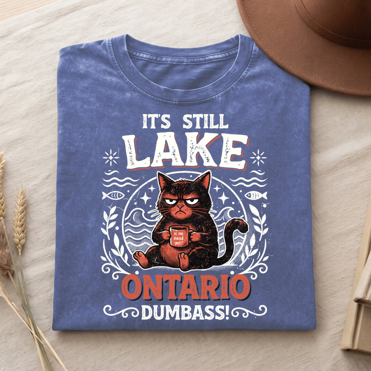Its Still Lake On Ontario Unisex Cotton T-shirt- Lake Of Shining of Waters Tee PB100926-8