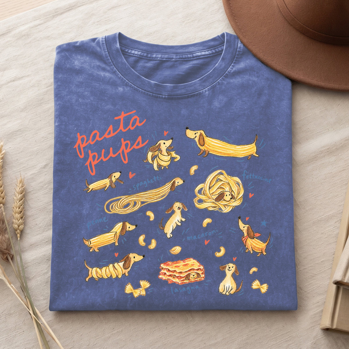 Pasta Pups Shirt – Funny Dachshund T-Shirt V2 (PB092226-1)