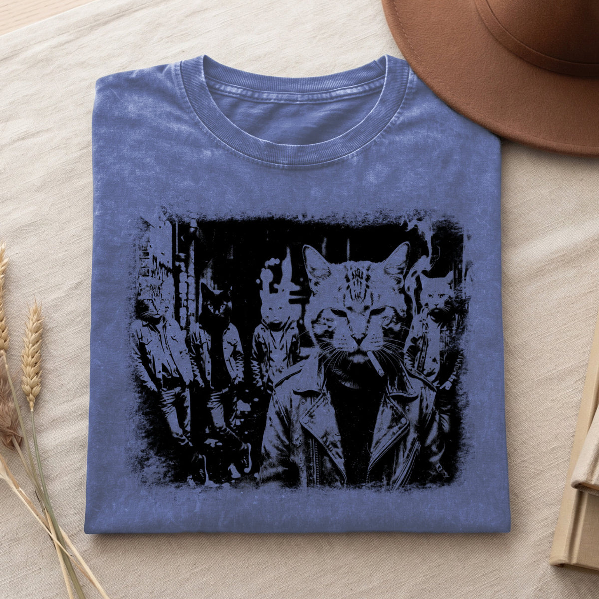Funny Gangster Cat Shirt, Meme Cats Graphic Tee