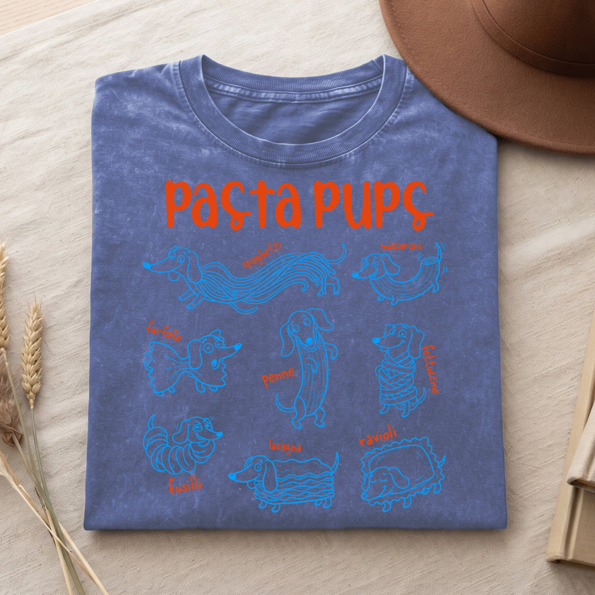 Pasta Pups Shirt – Funny Dachshund T-Shirt V2 (PB092226-2)