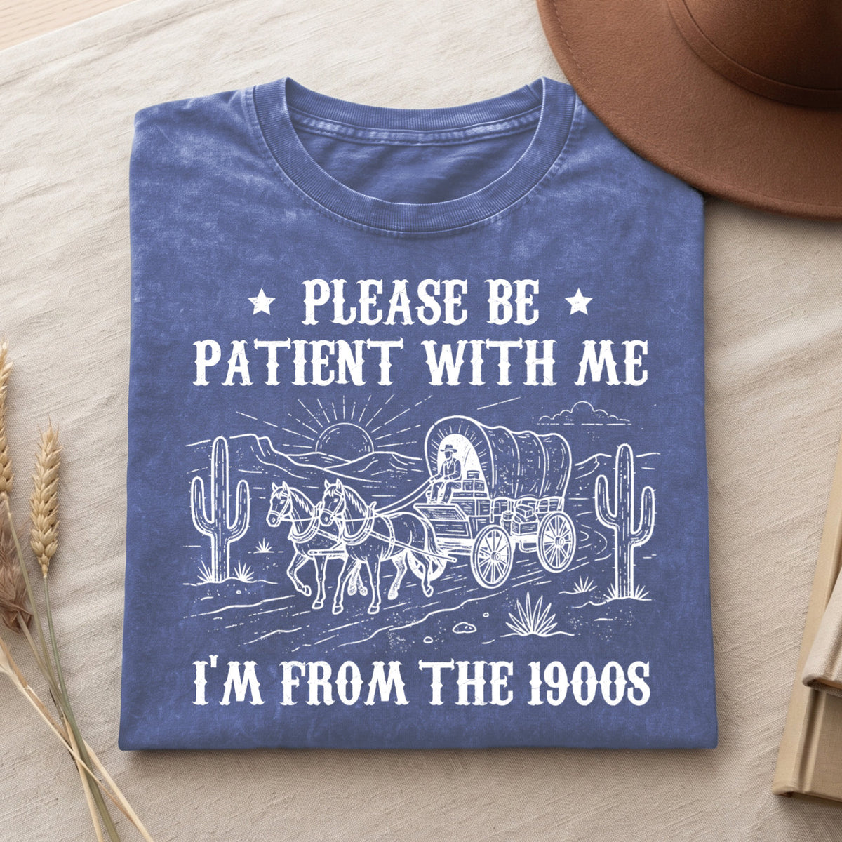 Please Be Patient With Me 1900s Cotton T-Shirt, Funny Vintage Shirt  (PB101926-4)