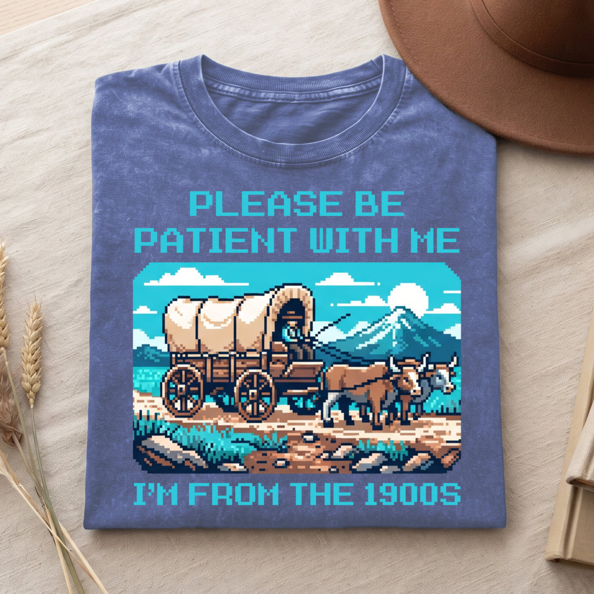 Please Be Patient With Me 1900s Cotton T-Shirt, Funny Vintage Shirt  (PB101926-5)