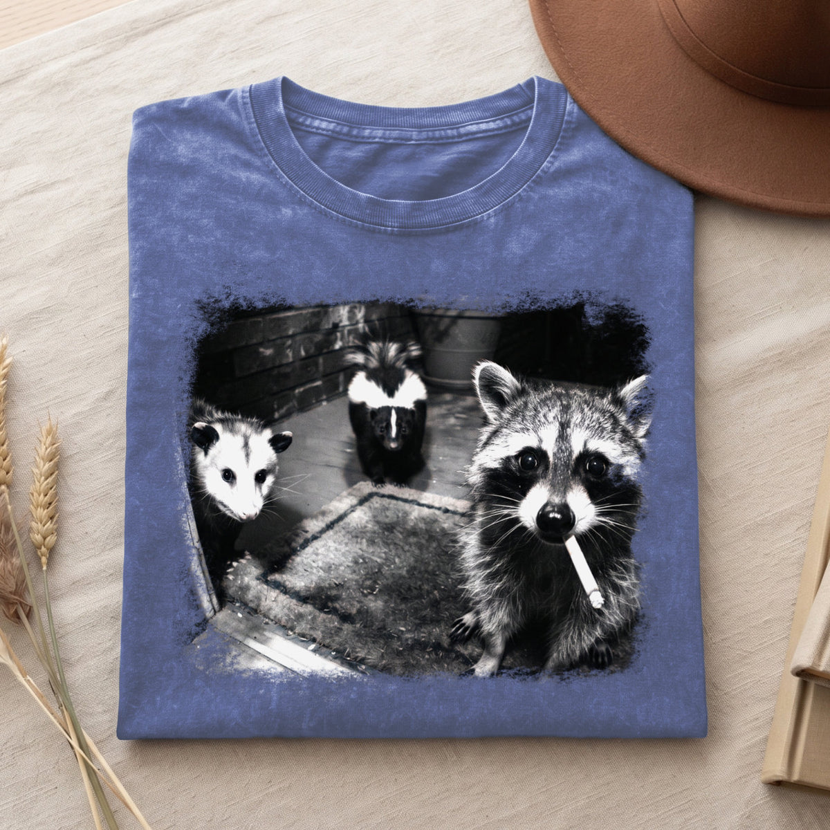 Trash Panda Night Crew Shirt, Funny Raccoon Opossum Skunk Tee
