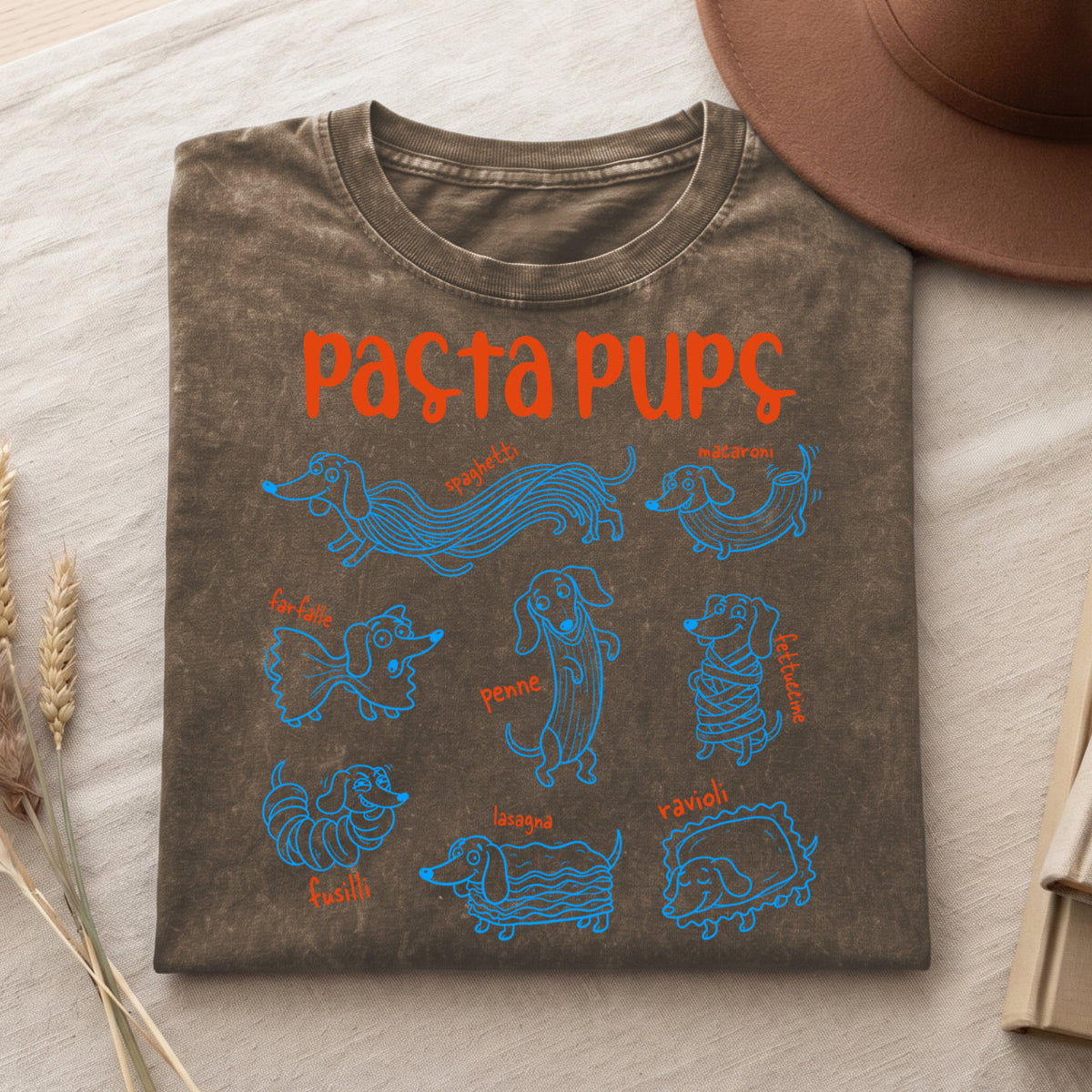 Pasta Pups Shirt – Funny Dachshund T-Shirt V2 (PB092226-2)